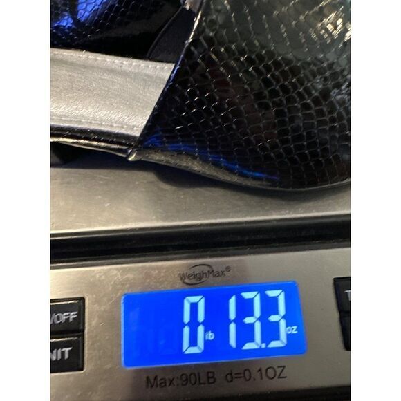 ARider Girl | Black Snake-Embossed Mina Mule - Size 9 - Picture 14 of 14